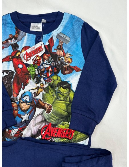 Pigiama bambino a manica lunga in cotone AVENGERS