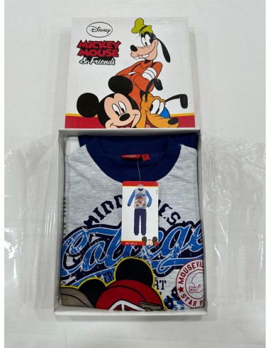 Pigiama bambino a manica lunga in cotone MICKEY MOUSE