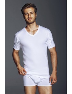 Maglia m/corta scollo V interlock uomo BRIO