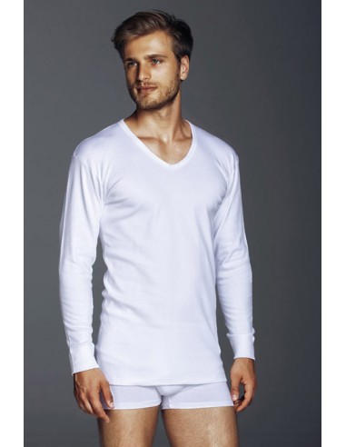 Maglia m/lunga scollo V interlock uomo BRIO