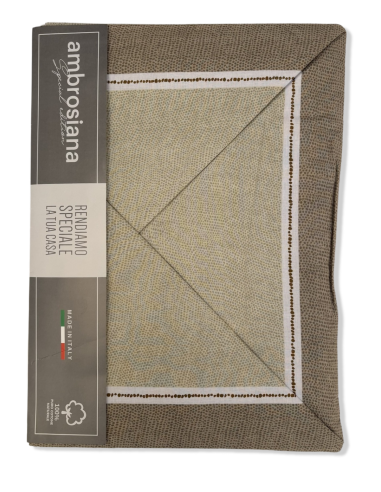 Completo lenzuola matrimoniale a fantasia in cotone AMBROSIANA special edition