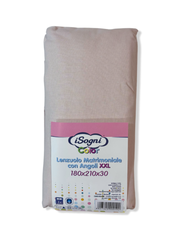 Lenzuolo matrimoniale maxi con angoli in cotone I SOGNI