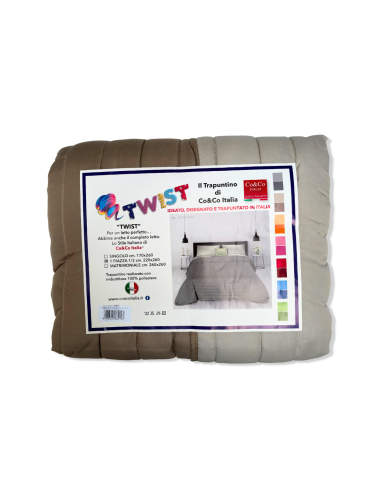 Three Quarter Size Spring Quilt “Twist” CO&CO ITALIA